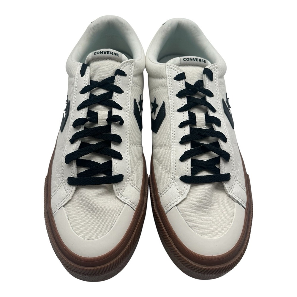Converse Sport‎ Casual Ox Shoes Men's Size 10 White Black Low Sneakers A13787C - Picture 5 of 10